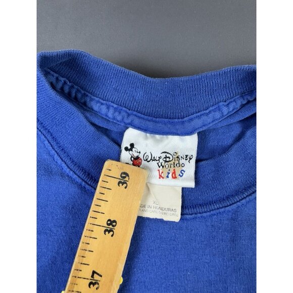 Vintage 90s Walt Disney Kids Mickey Mouse Goofy Donald Duck Youth XL Art Shirt T - Picture 4 of 6